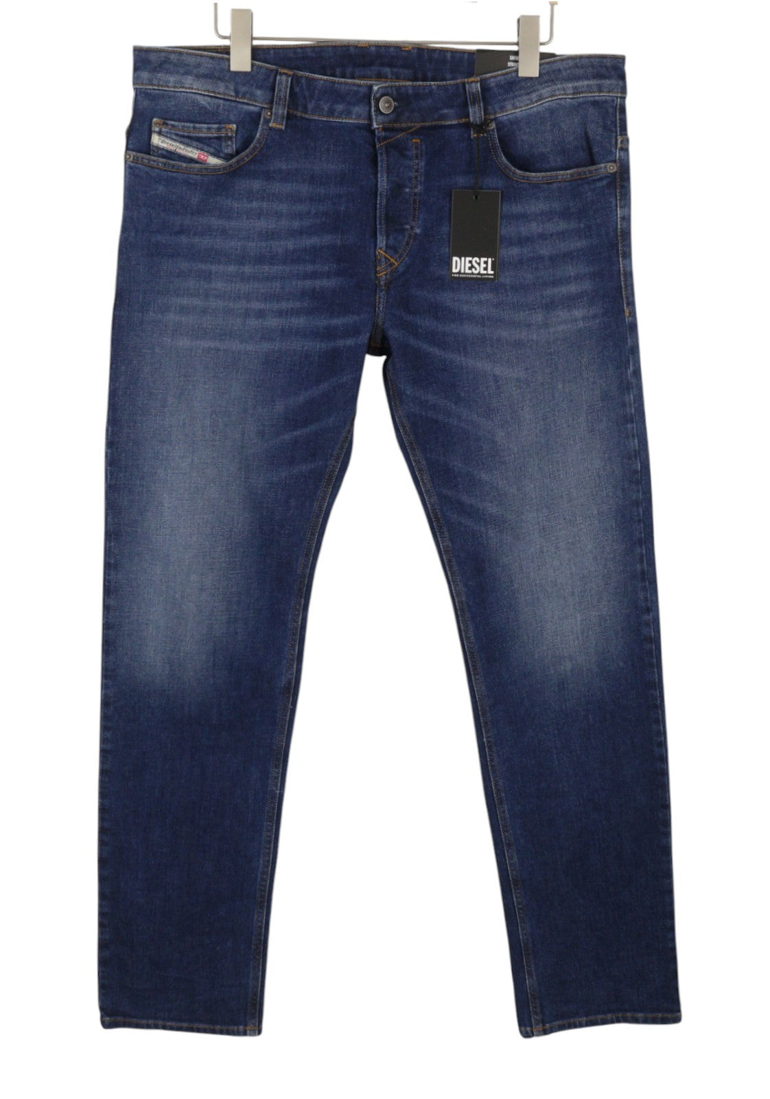 DIESEL Safado-X R608L Men Jeans W38/L34 Blue Faded Whiskers Straight RRP175