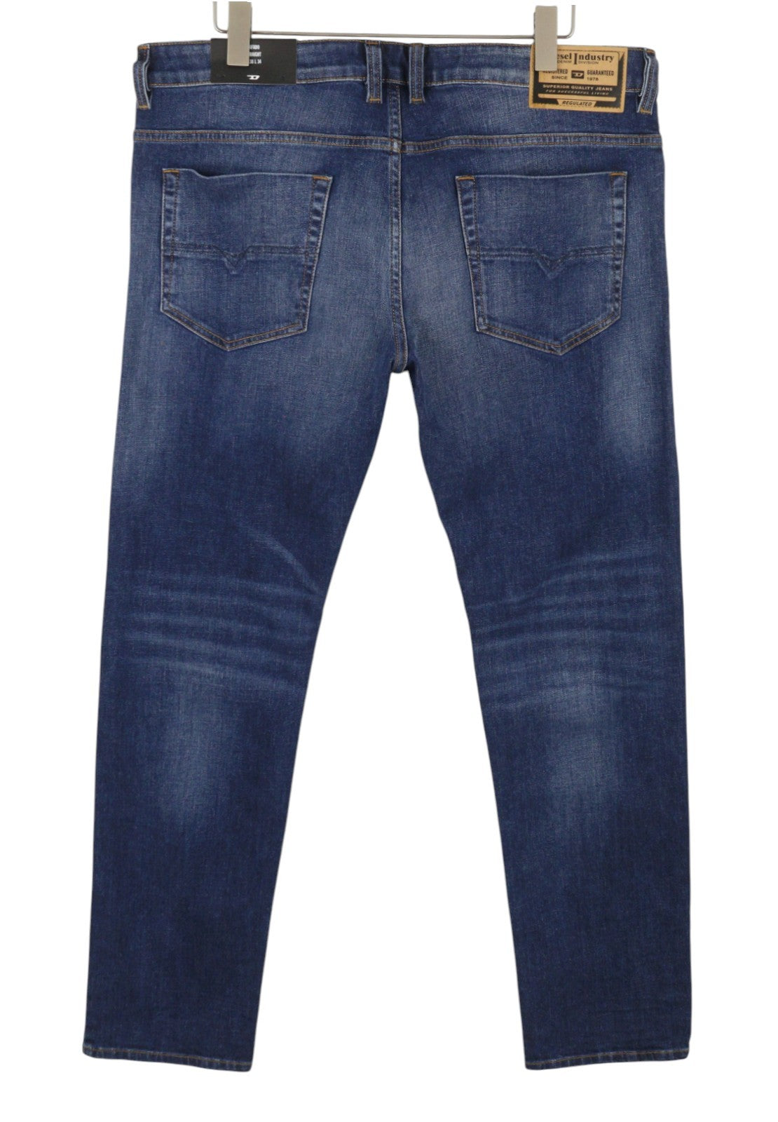 DIESEL Safado-X R608L Men Jeans W38/L34 Blue Faded Whiskers Straight RRP175