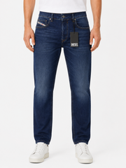 DIESEL Safado-X R608L Men Jeans W34/L34 Blue Faded Whiskers Straight RRP175
