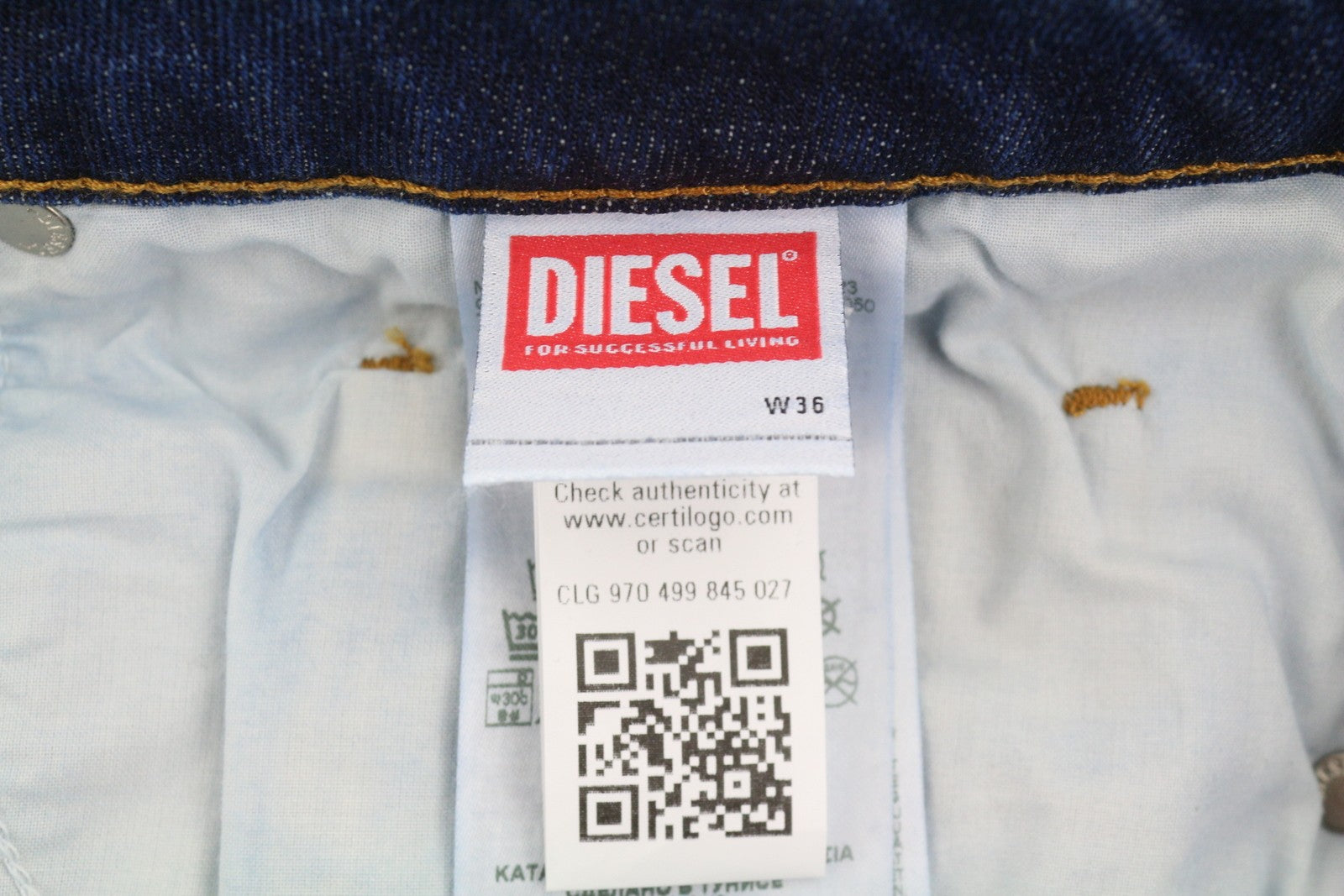 DIESEL Safado-X R608L Men Jeans W36/L34 Blue Faded Whiskers Straight RRP175