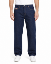 DIESEL 2020 D-Viker Z9B85 Men Jeans W32/L34 Blue Regular Fit Straight Leg RRP150