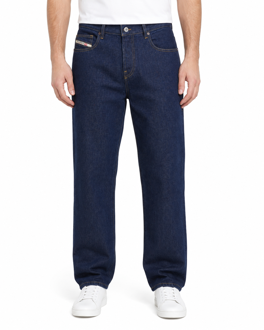DIESEL 2020 D-Viker Z9B85 Men Jeans W34/L34 Blue Regular Fit Straight Leg RRP150