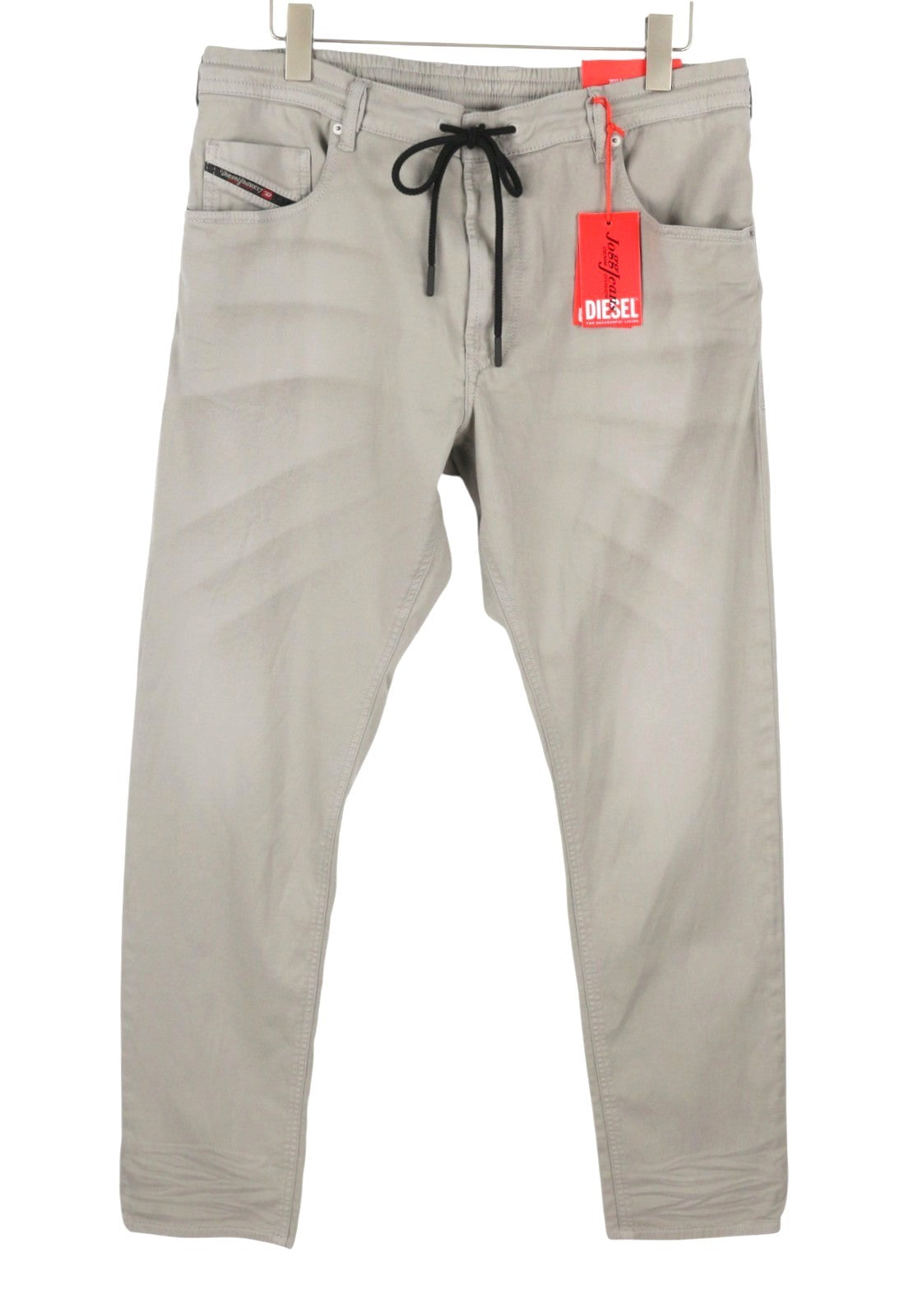 DIESEL 2032 D-Krooley-B Jogg 0670M Men Jeans W36 Grey Faded Stretch RRP275