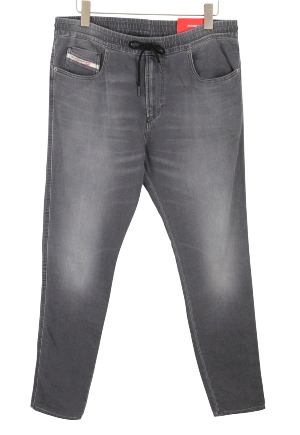 DIESEL 2060 D-Strukt Jogg 068HS Men Jeans W34 Grey Faded Whiskers RRP295