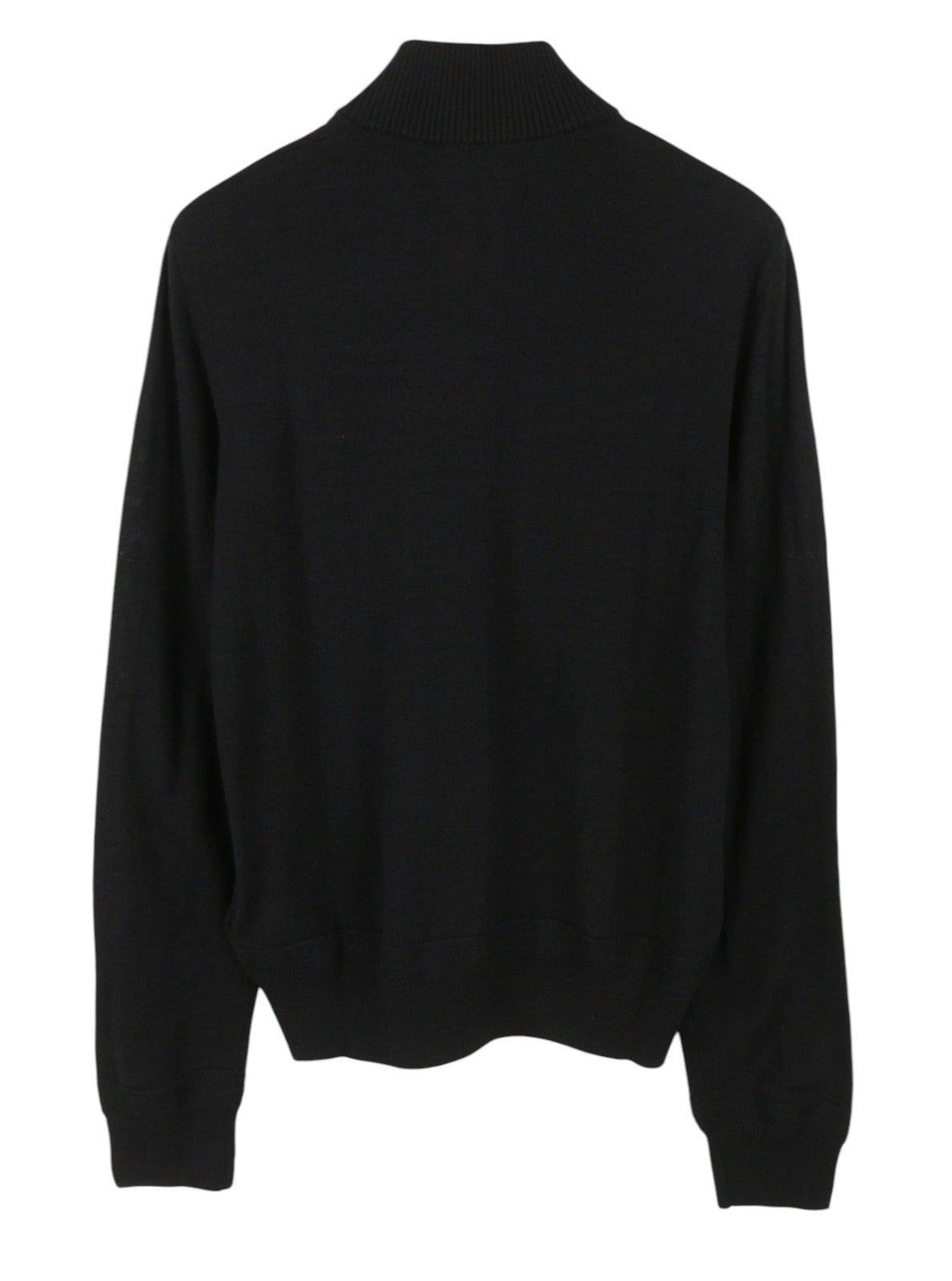 DIESEL Camio-Out Men Jumper M Black Wool Blend Knit Half Zip Pull On RRP195