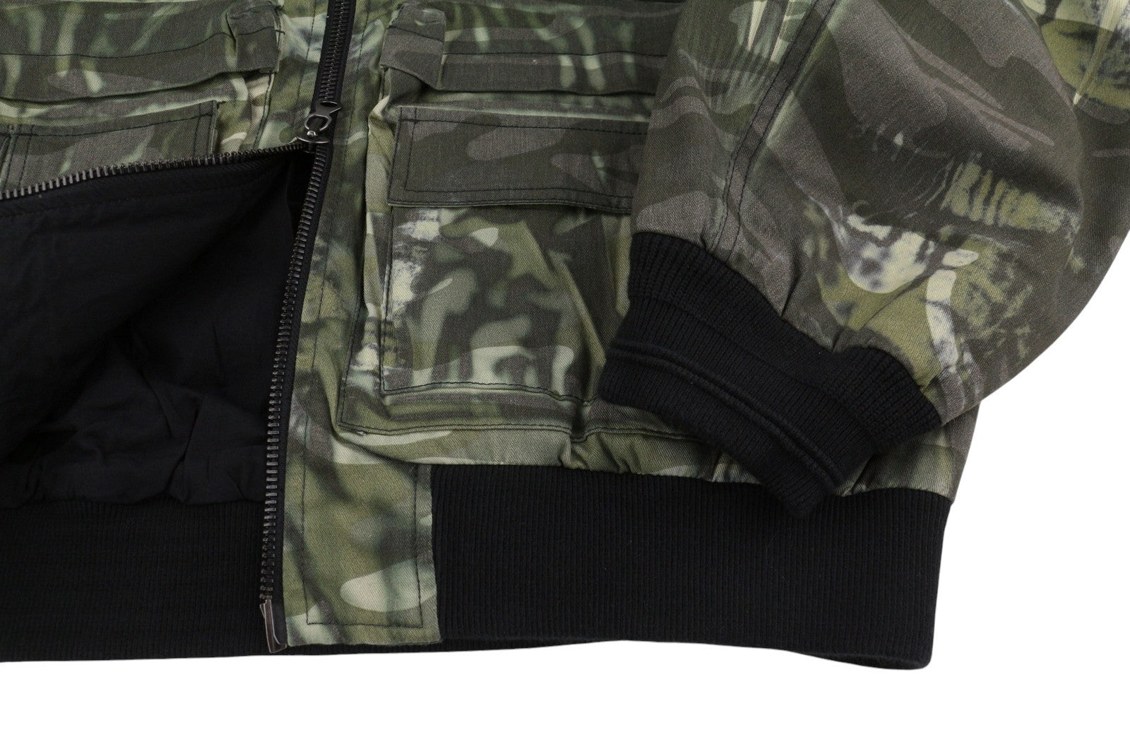 DIESEL J-Mertz Men Jacket 50 Khaki Camouflage Full Zip Bomber RRP450