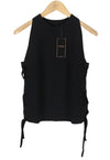 Black Viscose T-Shirt
