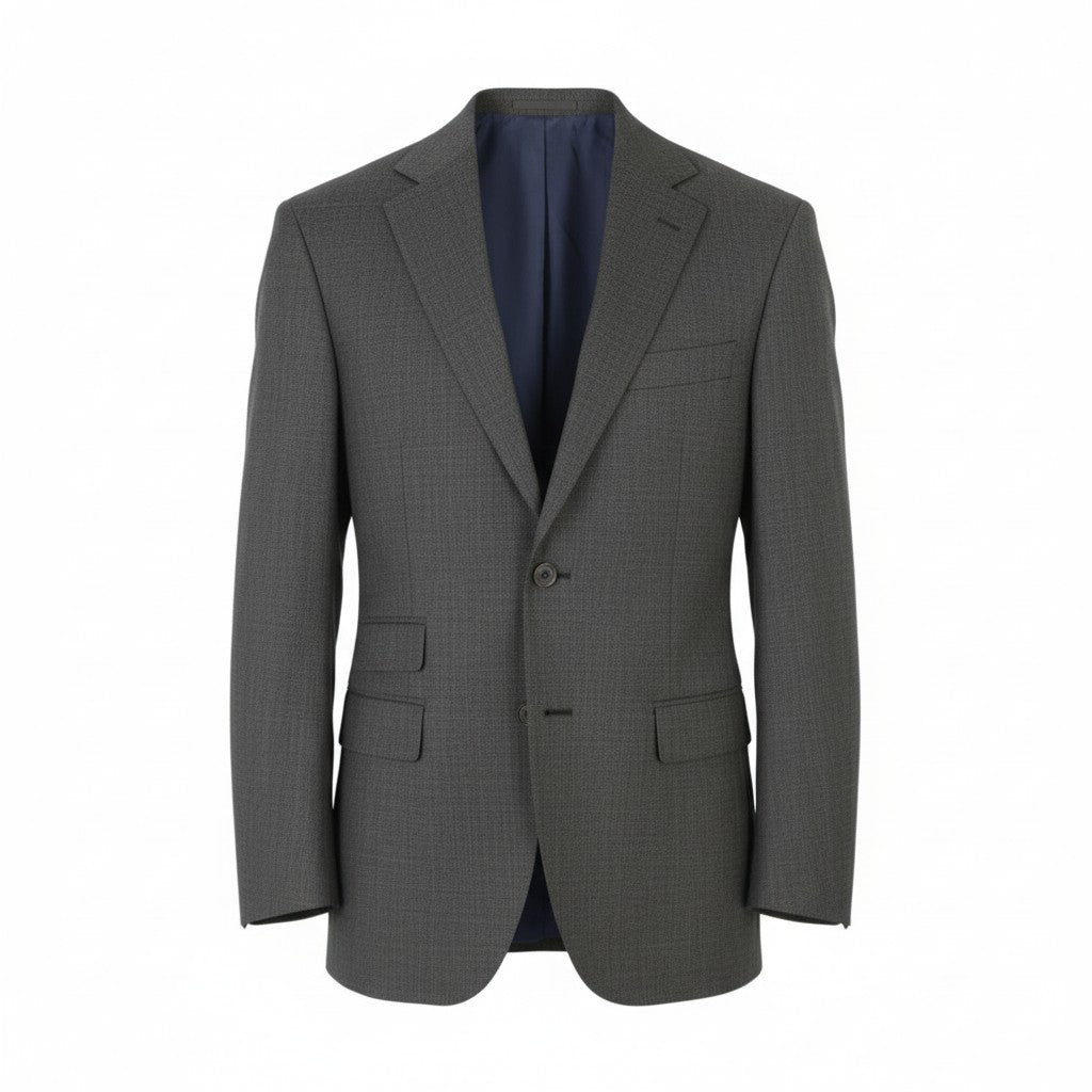 SUITSUPPLY Napoli Single Breasted Men Blazer UK38L Grey Wool Notch Lapel