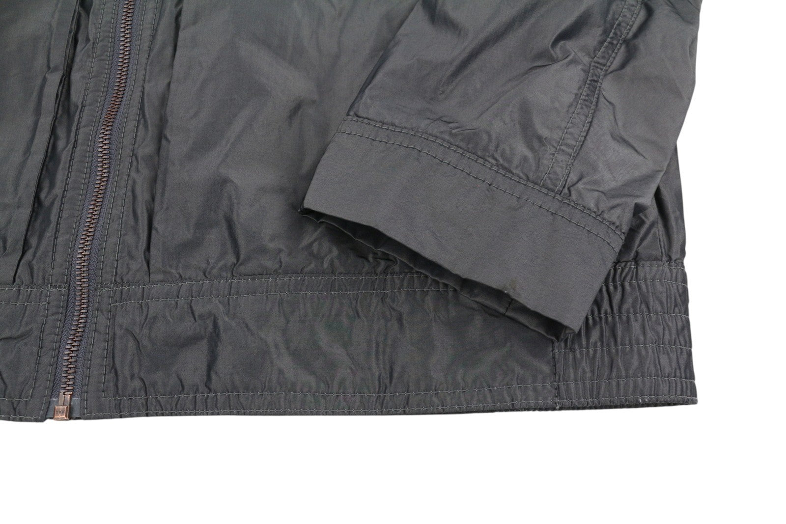 HUGO BOSS Orick Men Jacket EU50 L Grey Lightweight High Neck Full Zip