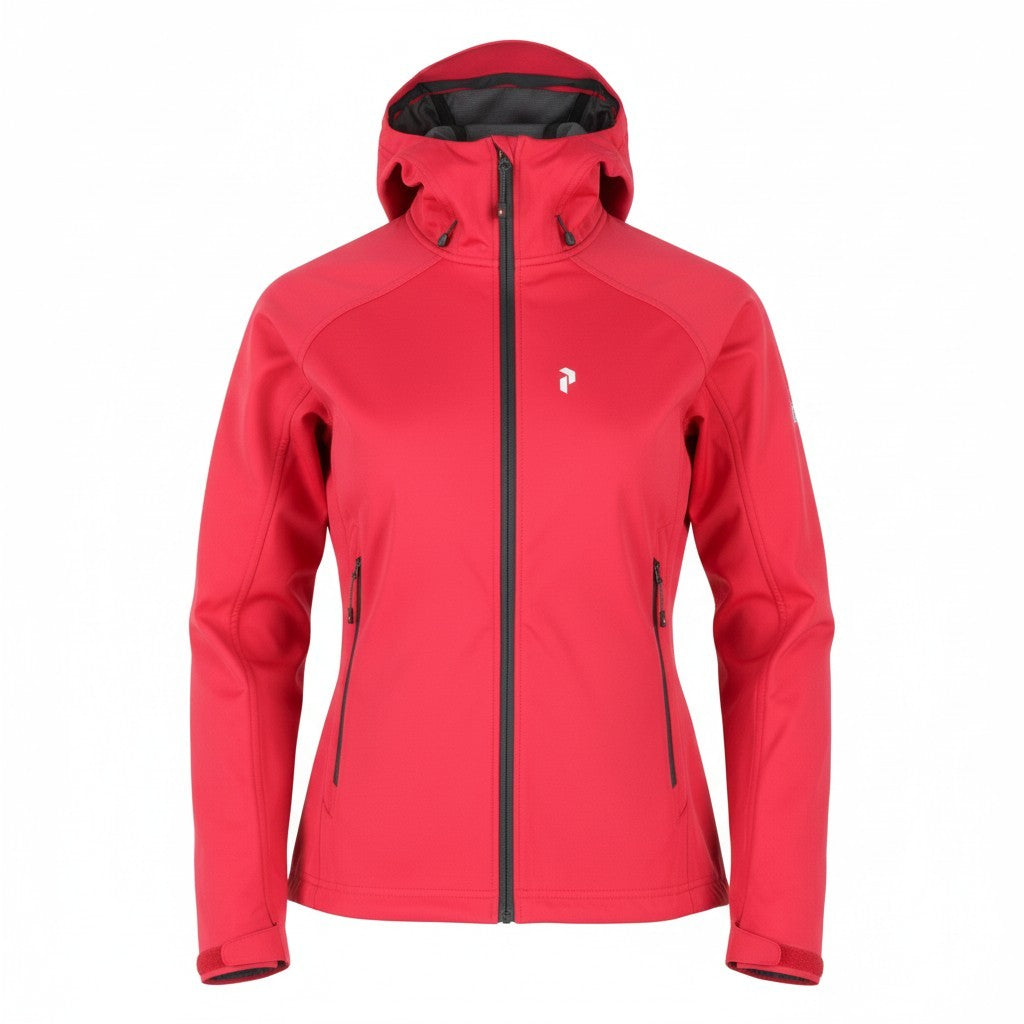 PEAK PERFORMANCE R&D W Aneto J Women Jacket XL Pink Hooded Full Zip