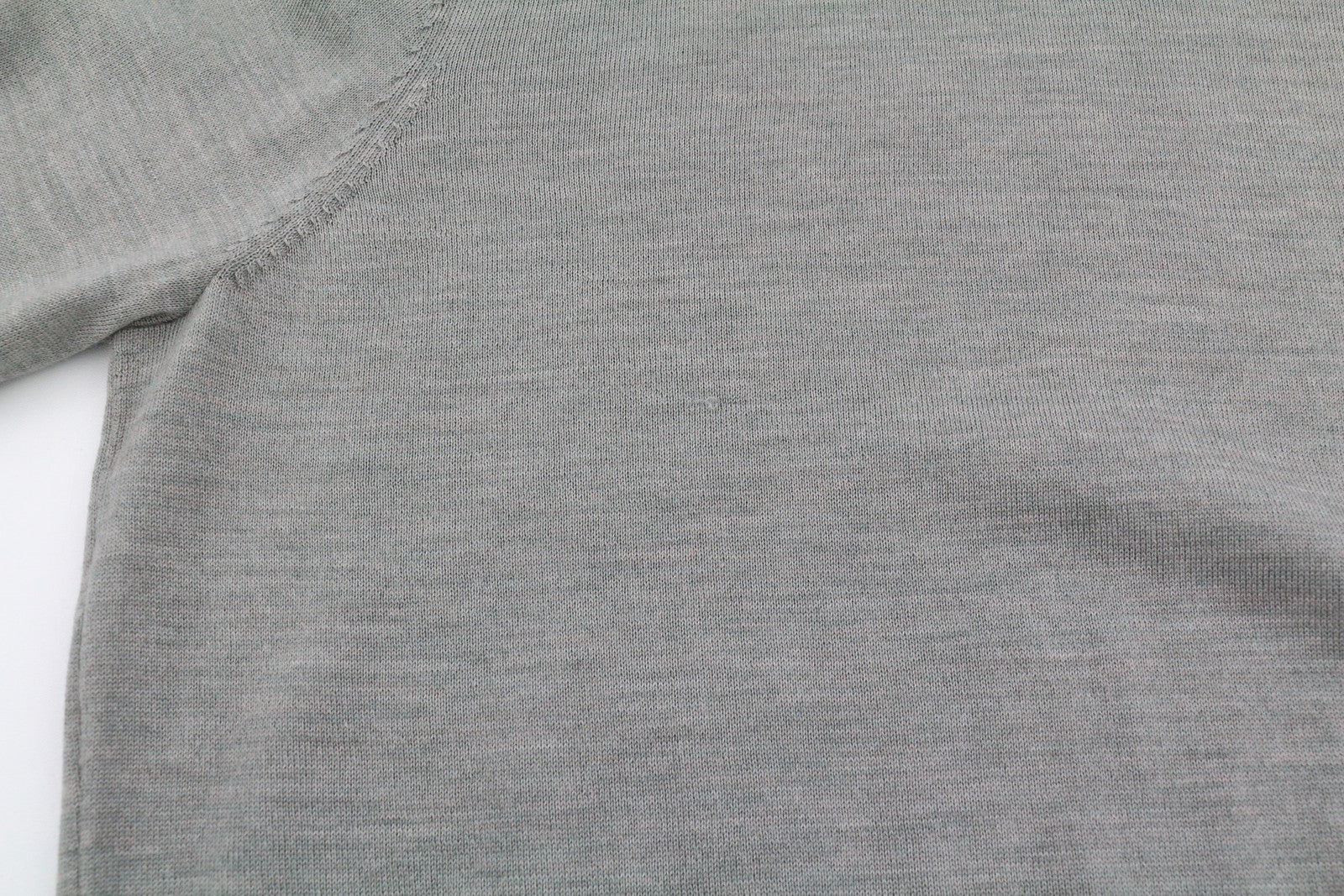 SUITSUPPLY Men Jumper M Grey Melange Merino Wool Crew Neck Pull On