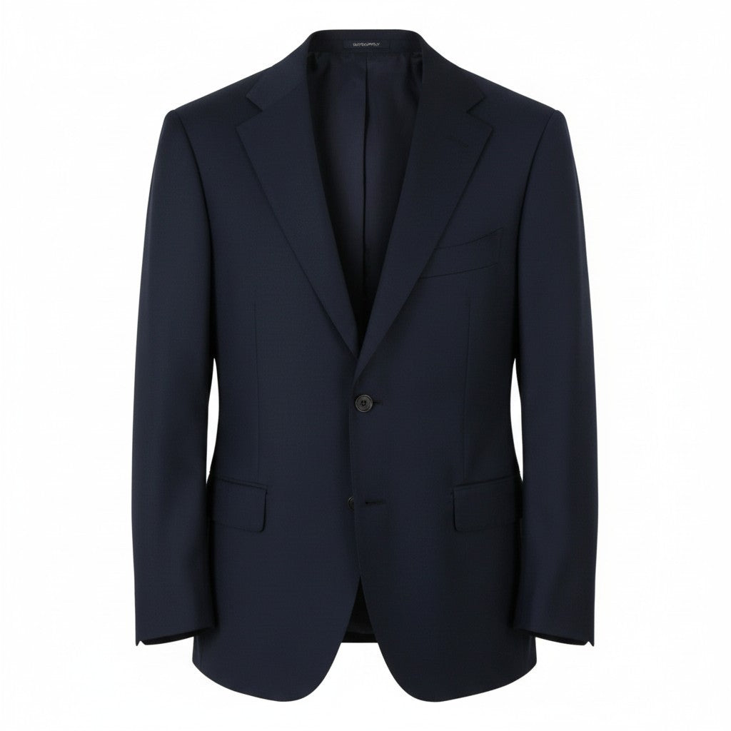 SUITSUPPLY Lazio Single Breasted Men Blazer UK46S Dark Blue Wool Lapel