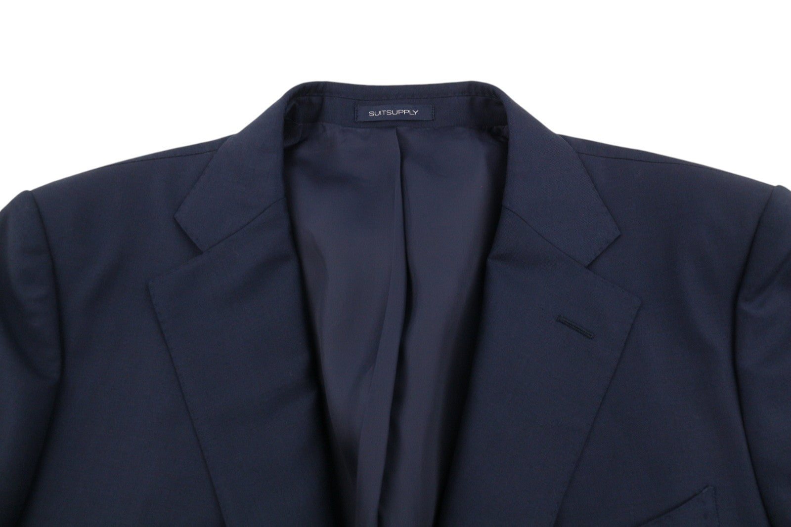SUITSUPPLY Lazio Single Breasted Men Blazer UK46S Dark Blue Wool Lapel