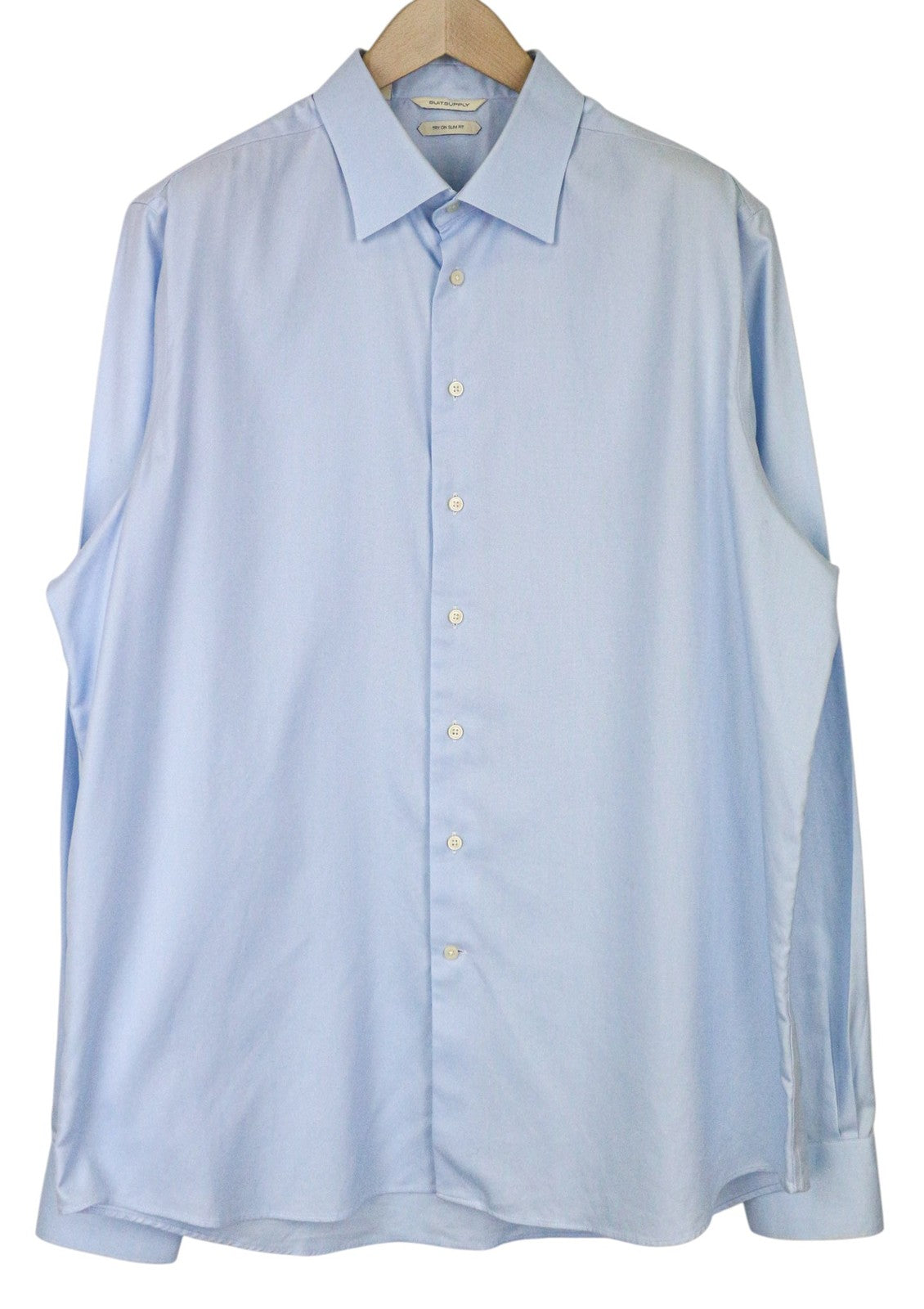 Blaues Twill-Hemd
