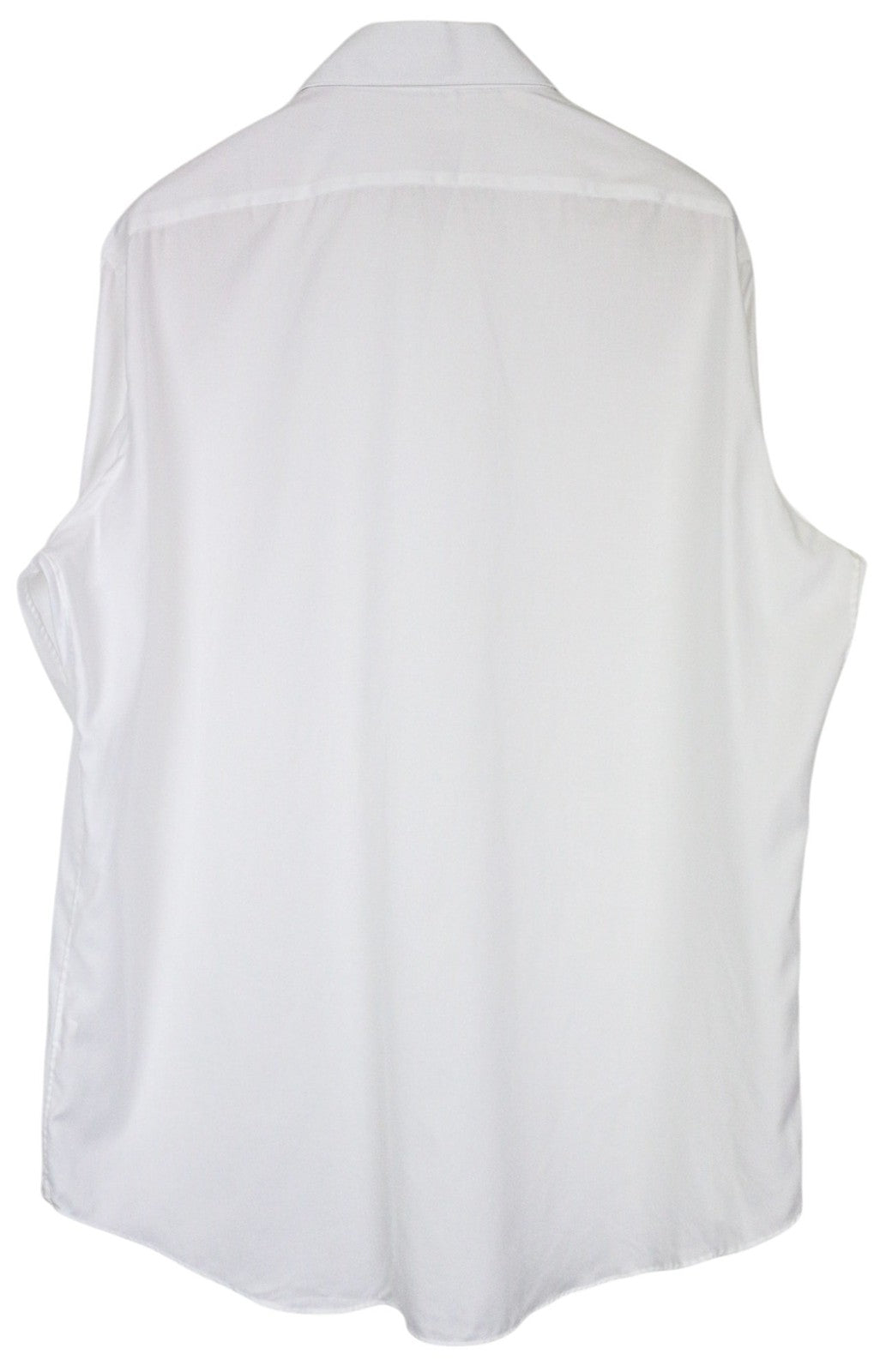 SUITSUPPLY Traveller Men Shirt 45/17 3/4 Slim Long Sleeved Classic White Cotton
