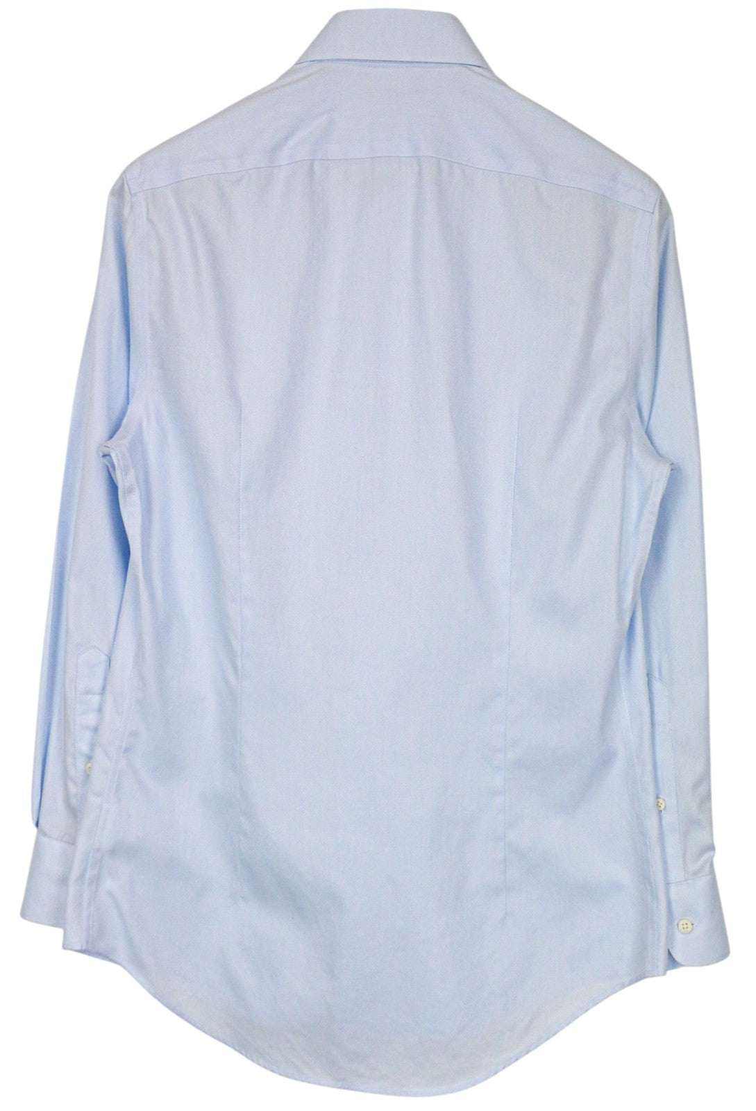 SUITSUPPLY Traveller Men Shirt 37/14 1/2 Extra Slim Blue Cotton Button-Up Twill