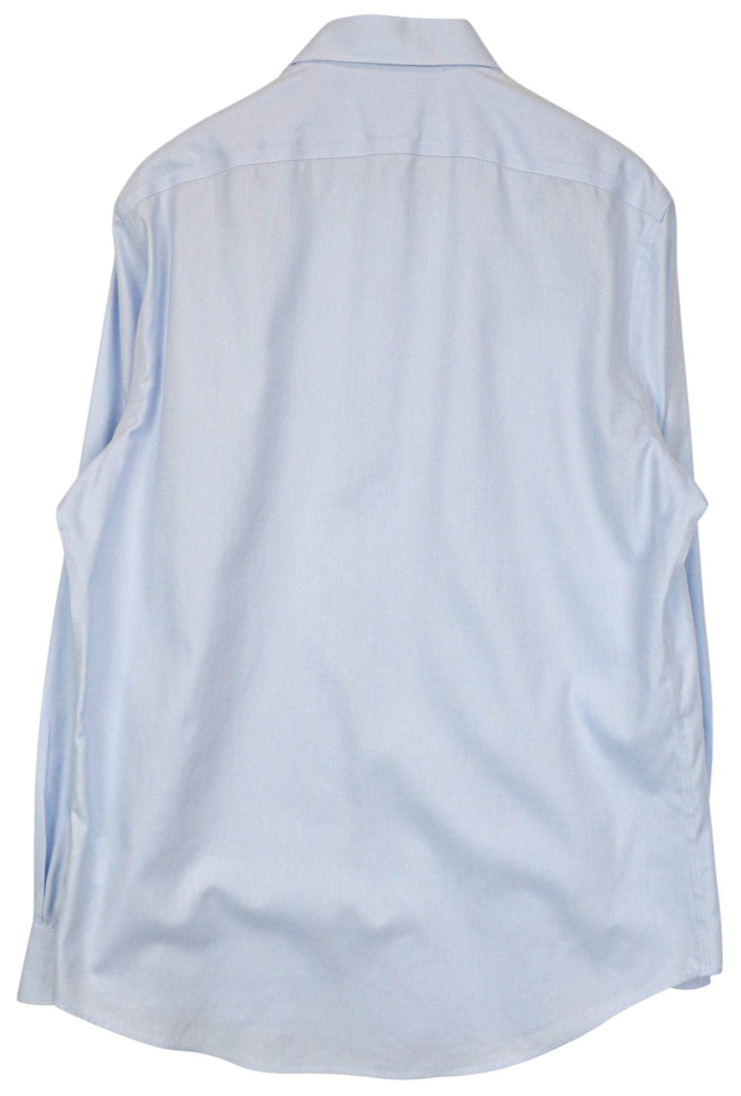 SUITSUPPLY Men Shirt 43/17 Slim Blue Pure Cotton Long Sleeve Button-Up