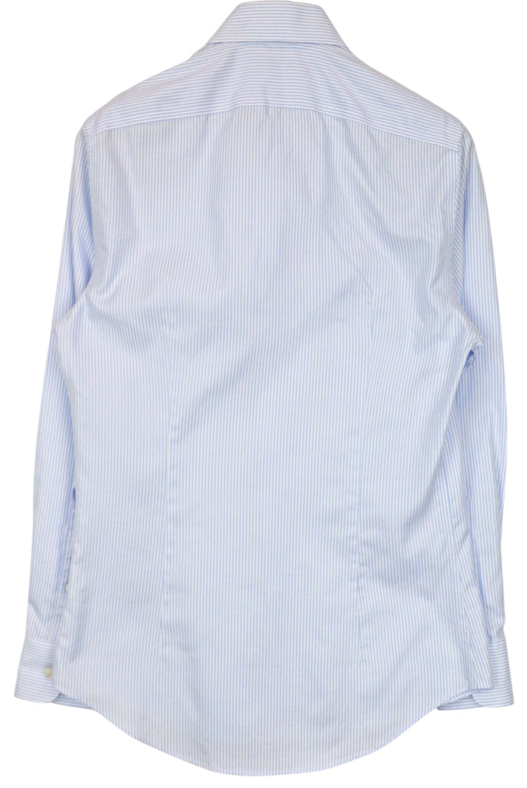 SUITSUPPLY Men Shirt 37/14 1/2 Extra Slim Blue Pure Cotton Striped Cutaway