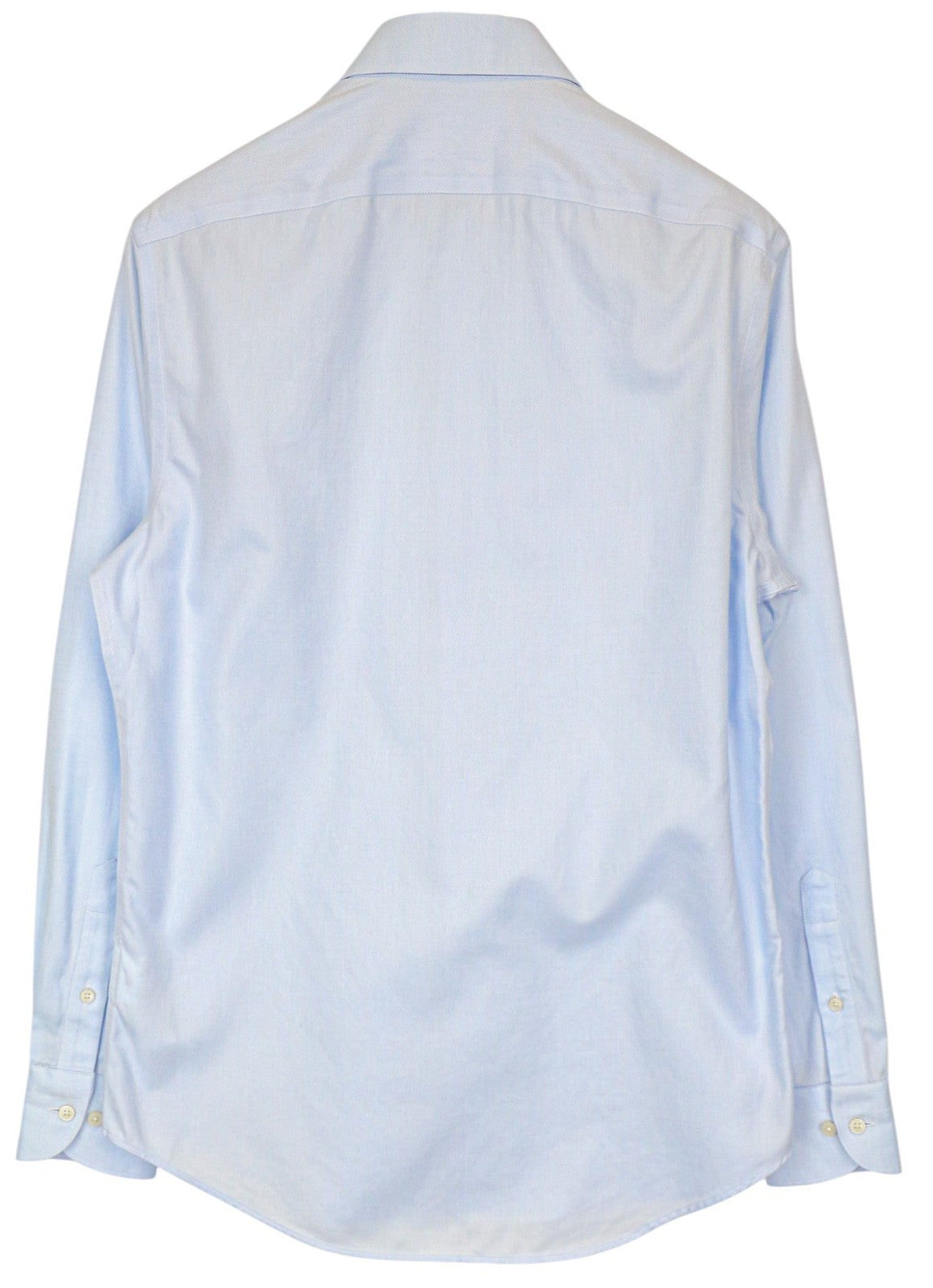 SUITSUPPLY Traveller Men Shirt 39L/15 1/2L Slim Blue Cotton Long Sleeved Classic