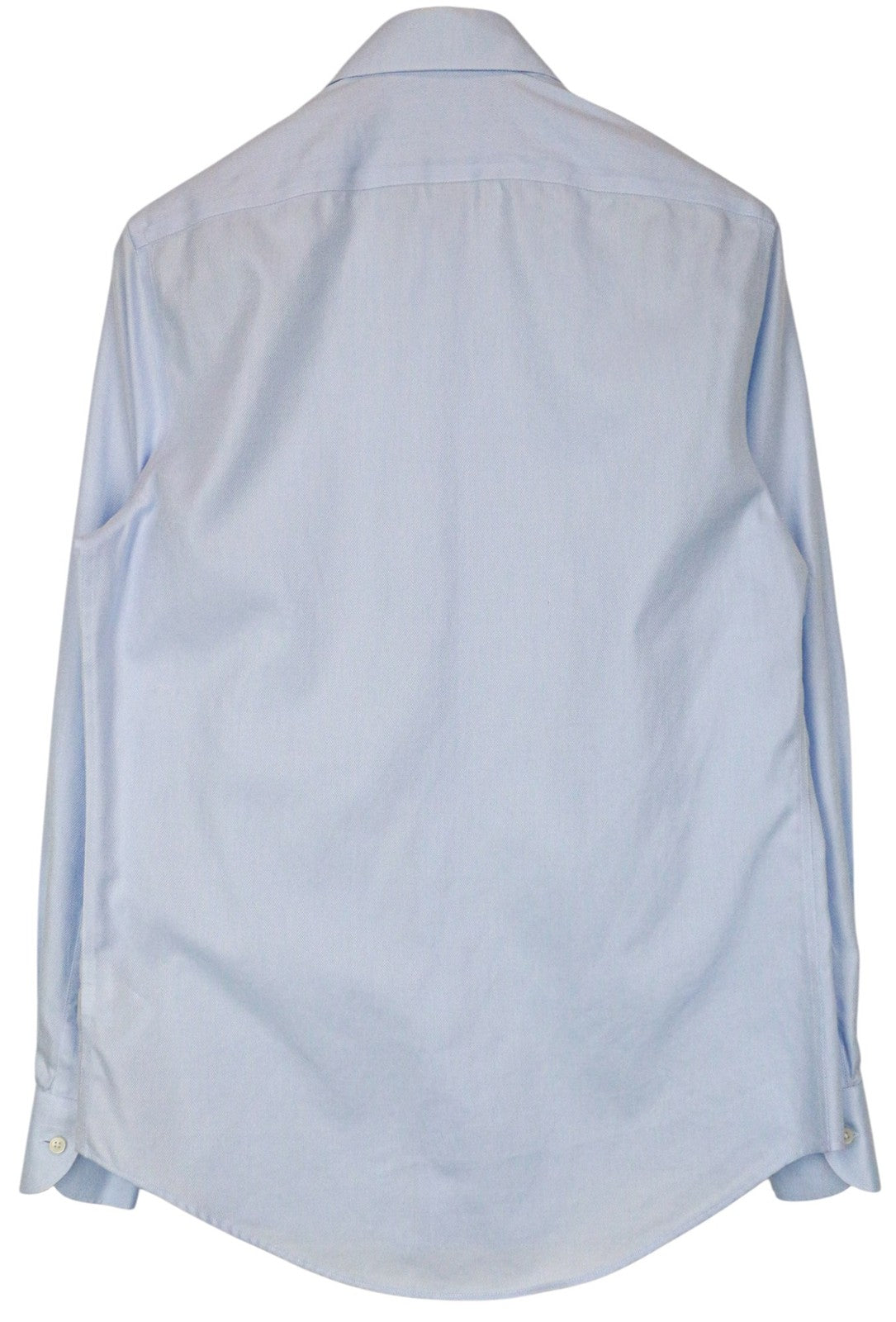 SUITSUPPLY Men Shirt 37/14 1/2 Slim Fit Blue Pure Cotton Cutaway Twill