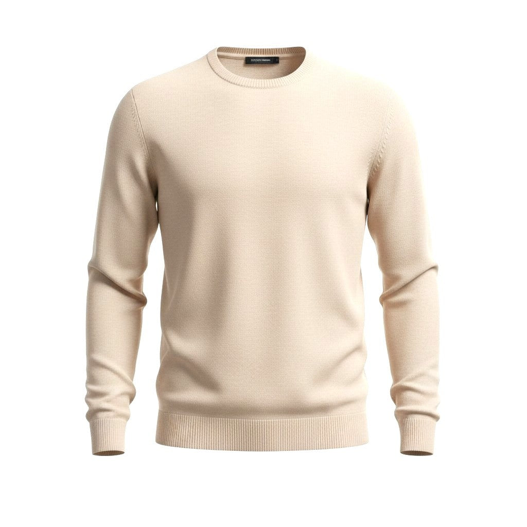 SCOTCH & SODA Men Jumper M Light Pink Melange Crew Neck Knit Pull On