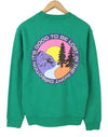 Green Cotton Sweatshirt