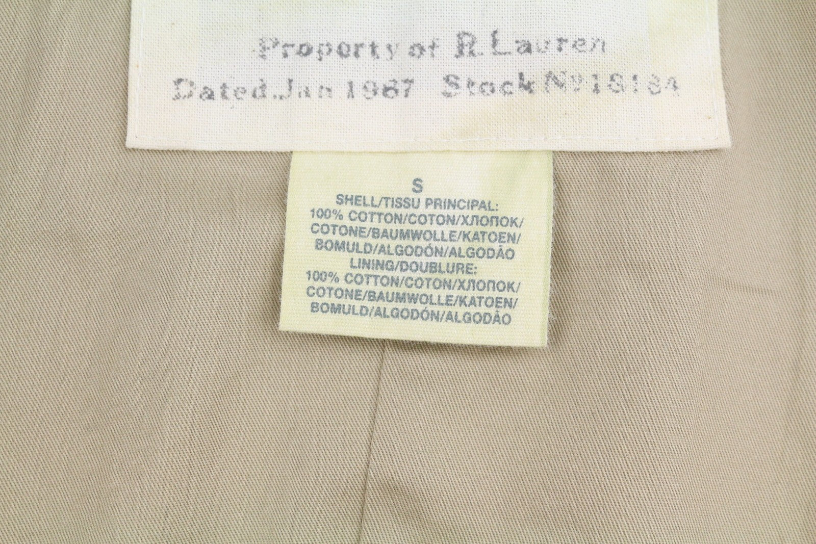 RALPH LAUREN Denim&Supply Women Coat S Beige Military Patch Pocket