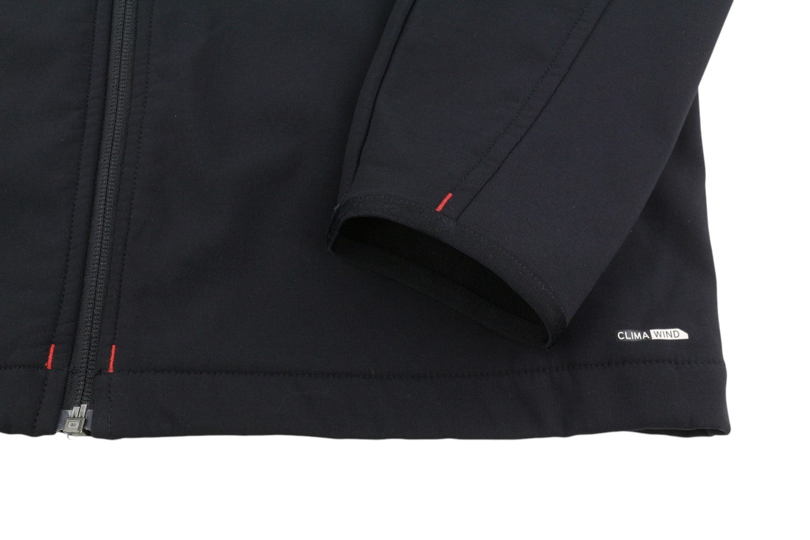 SALOMON Men Jacket M Black Clima Wind High Neck Fleece Lined