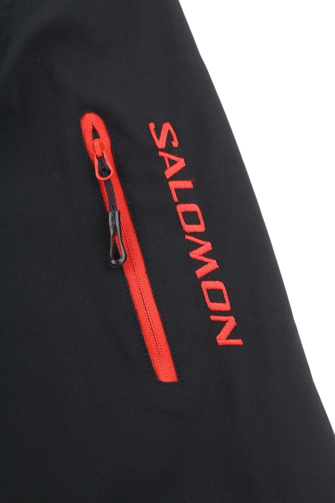 SALOMON Men Jacket M Black Clima Wind High Neck Fleece Lined