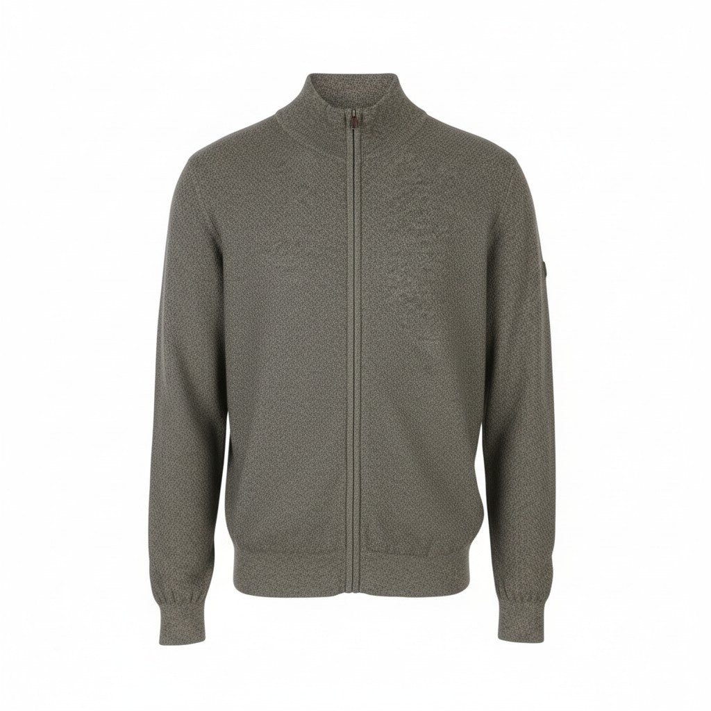 Grauer Baumwollpullover