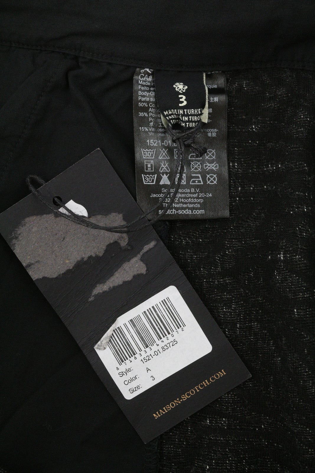 MAISON SCOTCH Women Trousers M Black Zebra Zip Bottom Sweatpants