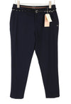 Blue Polyester Trousers