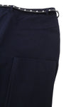 Blue Polyester Trousers