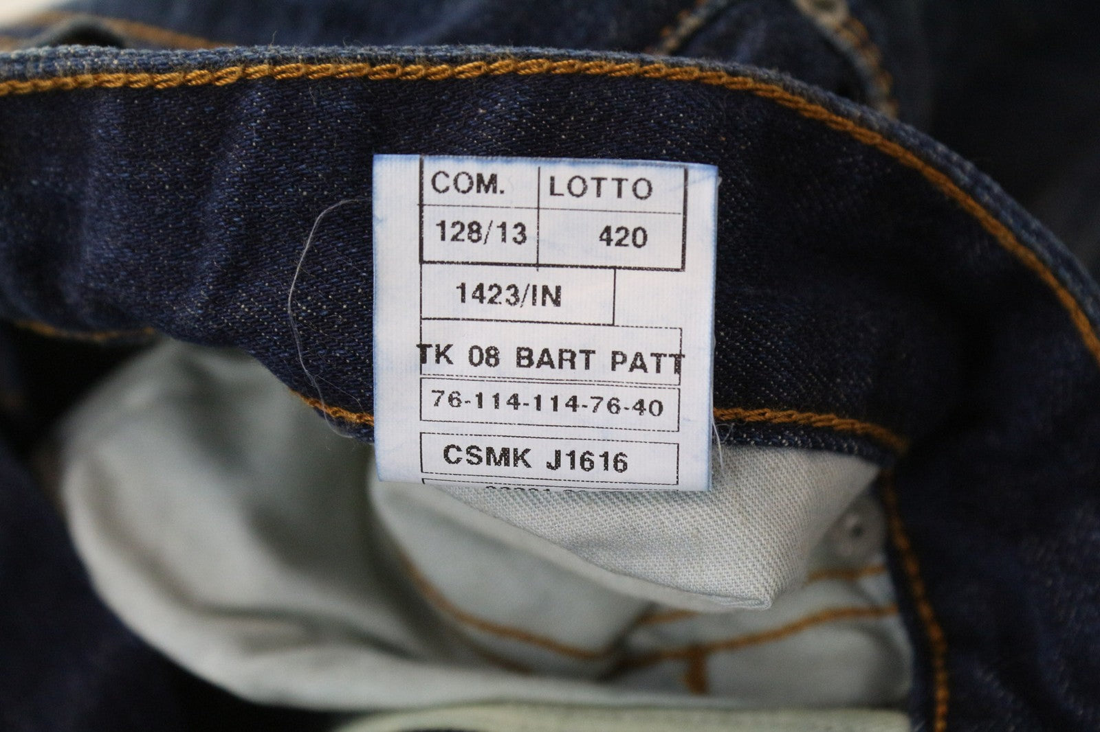TAKESHY KUROSAWA TK 08 Bart Patt Men Jeans W32 Blue Slim Non-Stretch Distress