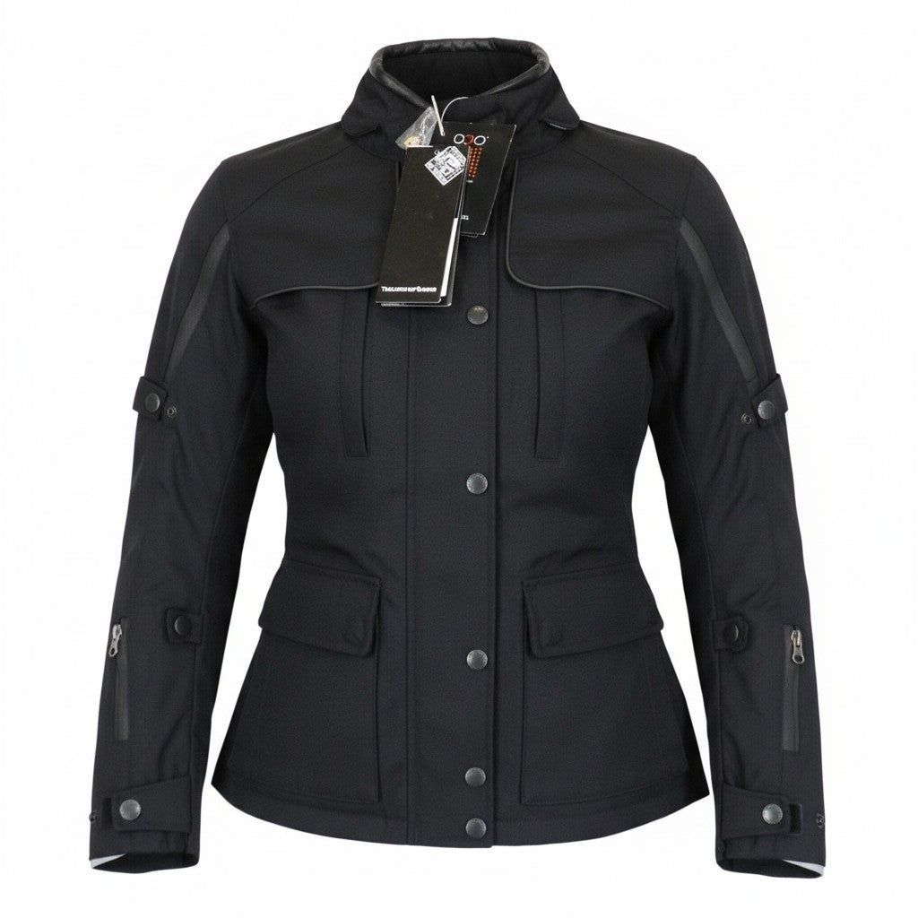 TUCANO URBANO Iris Women Jacket IT38 XS Black Scooter Windproof Breathable Zip