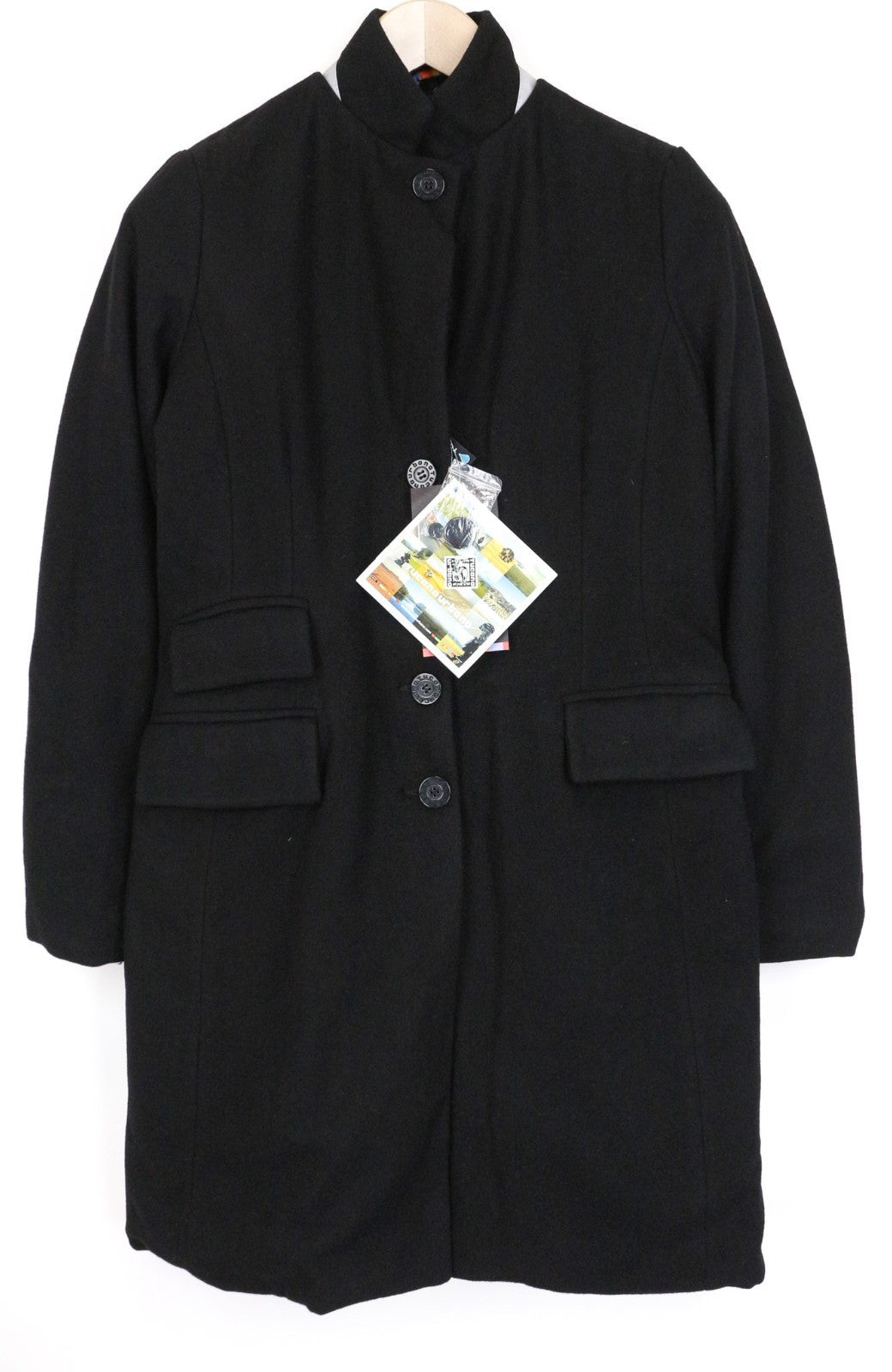 TUCANO URBANO New Carmen Women Coat IT40 S Black Motorcycle Breathable Wool