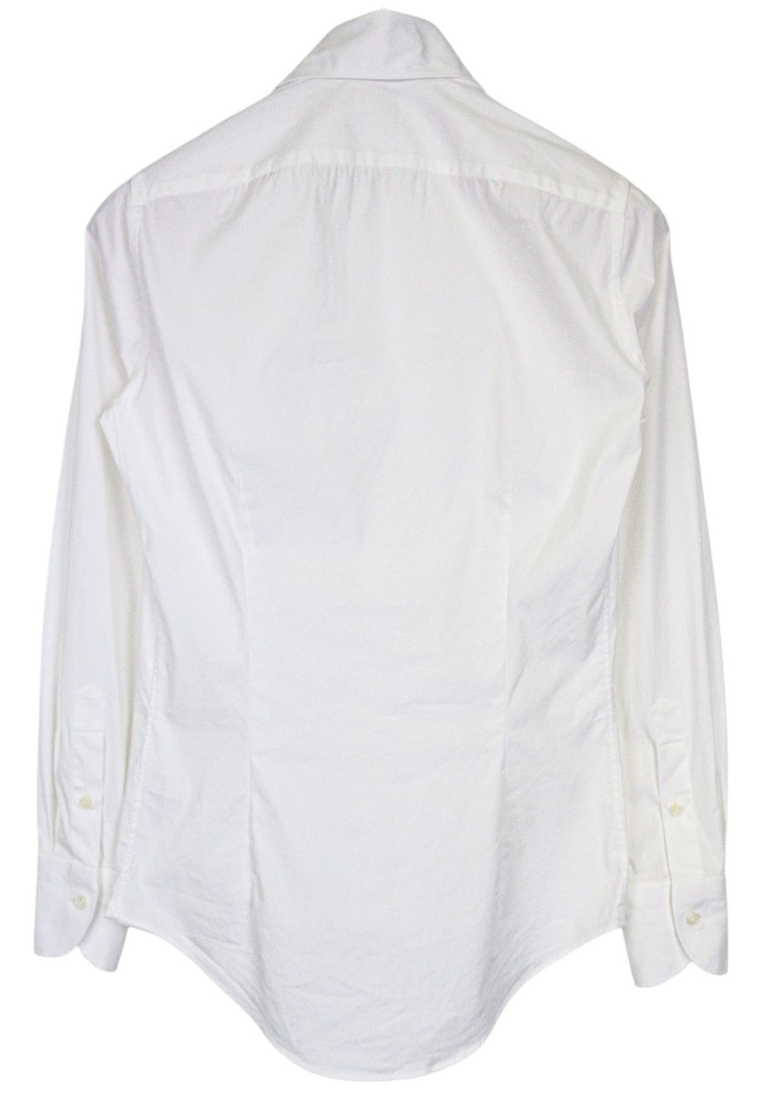 SUITSUPPLY Men Shirt 35/ 13 1/2 White Extra Slim Fitted Formal Stretch Cotton