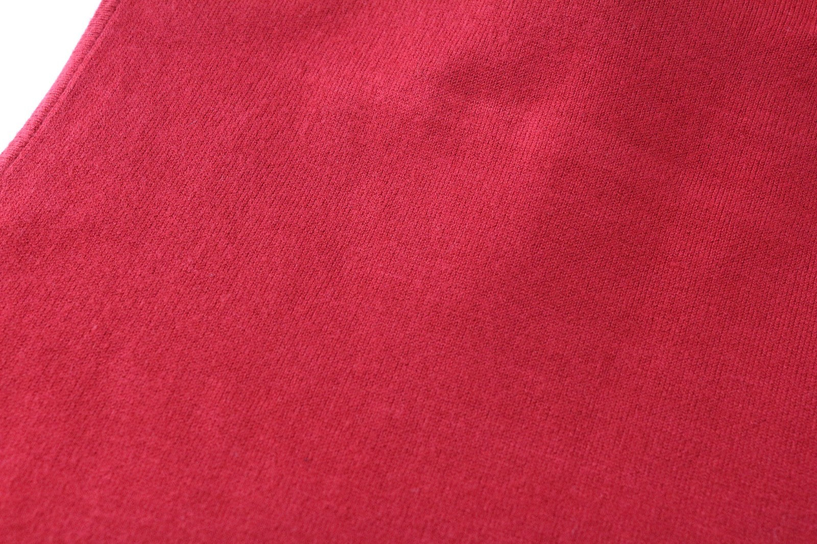 SUISTUDIO Haze Women Top S Bright Red Slim Knit Ribbed Turtleneck Sleeveless