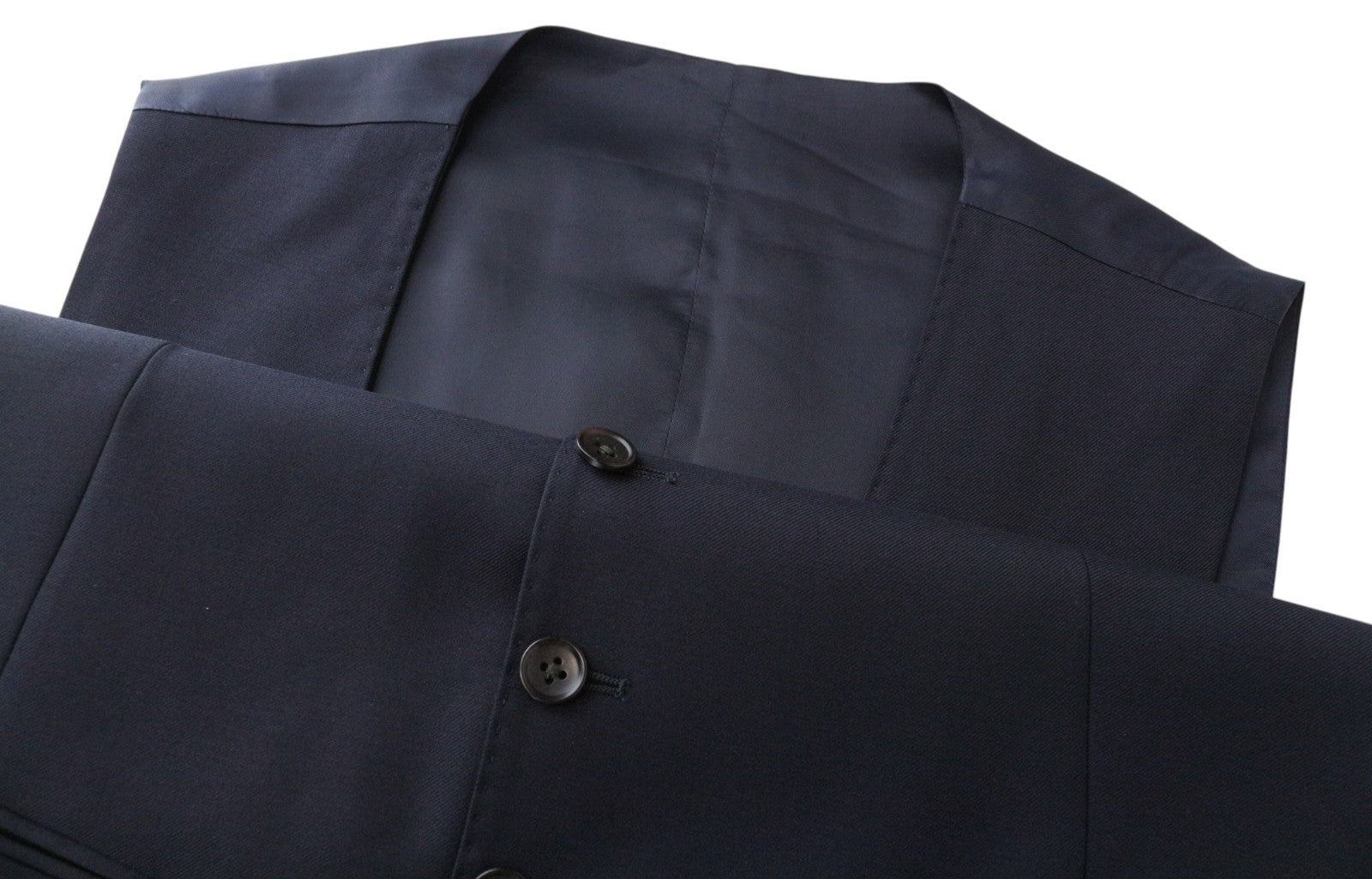 SUITSUPPLY Ferrara Men Suit UK38S Navy Blue 2-Piece Formal Slim Cut Pure Wool