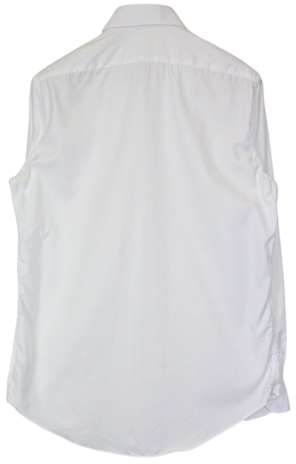 SUITSUPPLY Traveller Men Shirt 40 Slim White Pure Cotton Long Sleeved Formal