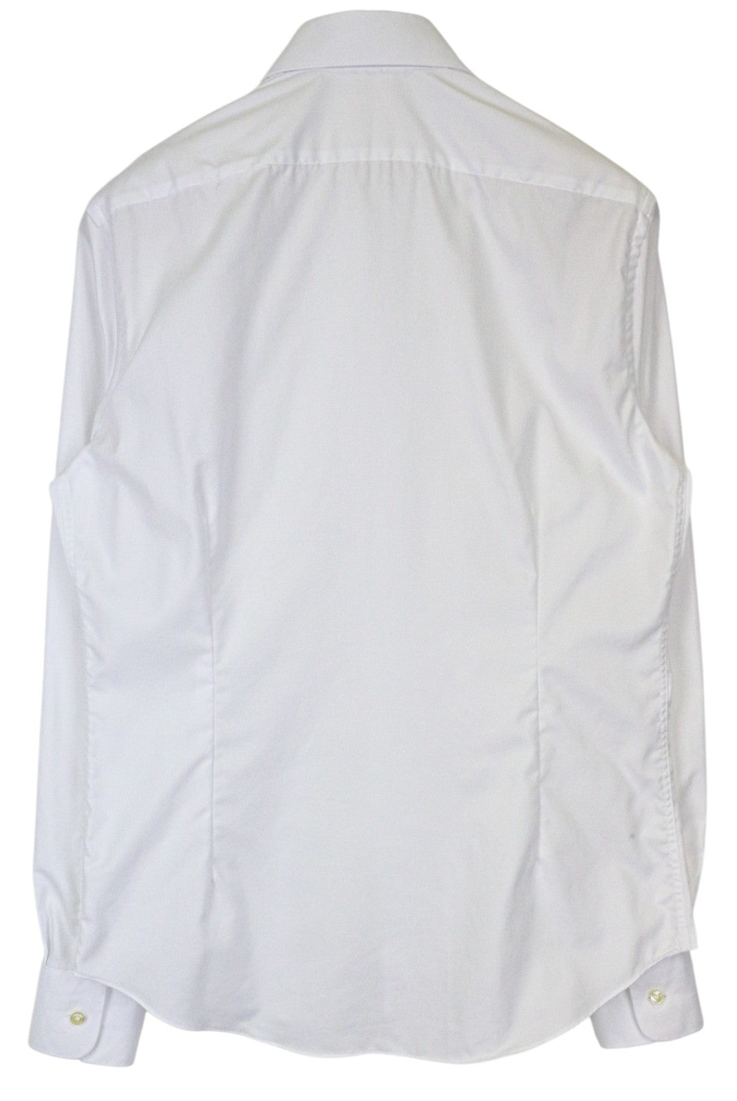 SUITSUPPLY Traveller Men Shirt 40 Extra Slim White Pure Cotton Cutaway Twill
