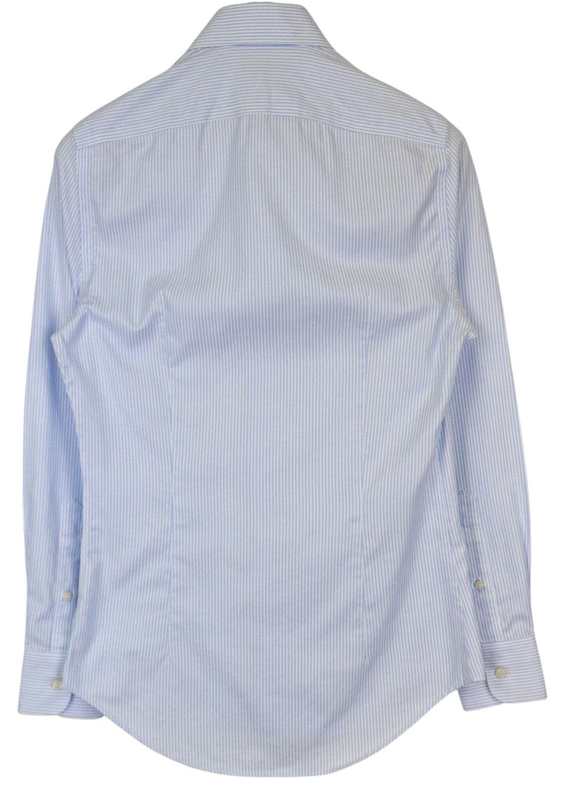 SUITSUPPLY Men Shirt 35/13 1/2 Extra Slim Blue Cotton Cutaway Striped Patterns