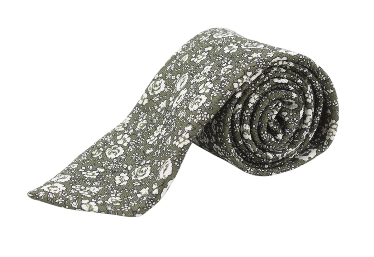 Green Silk Tie