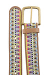 Multicoloured Leather Belt