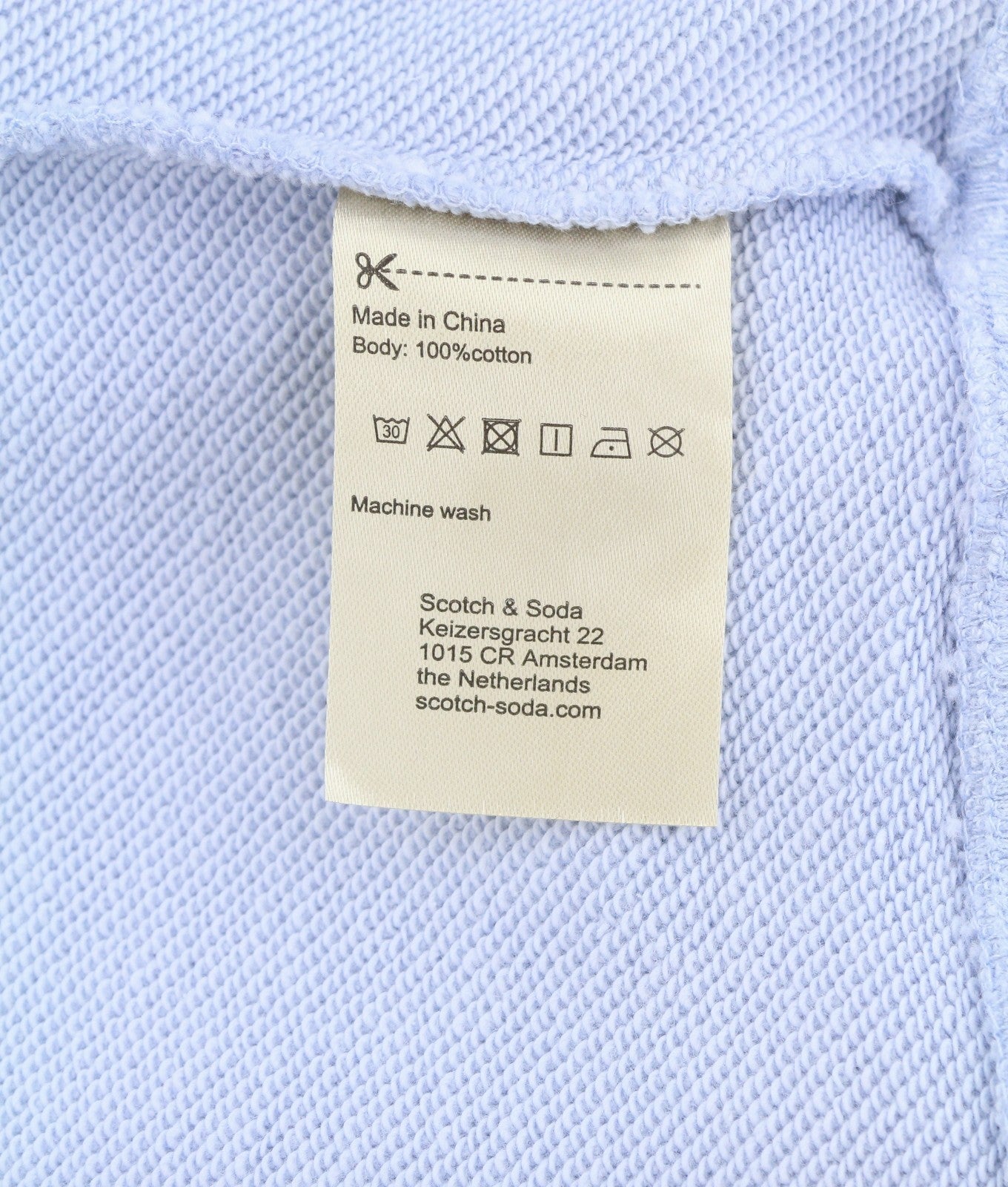Blue Cotton Sweatshirt