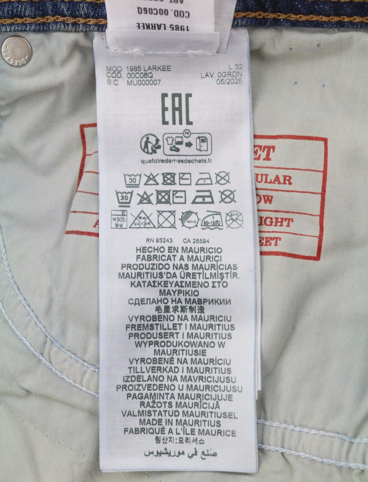 Jeans 1985 Larkee 0GRDN