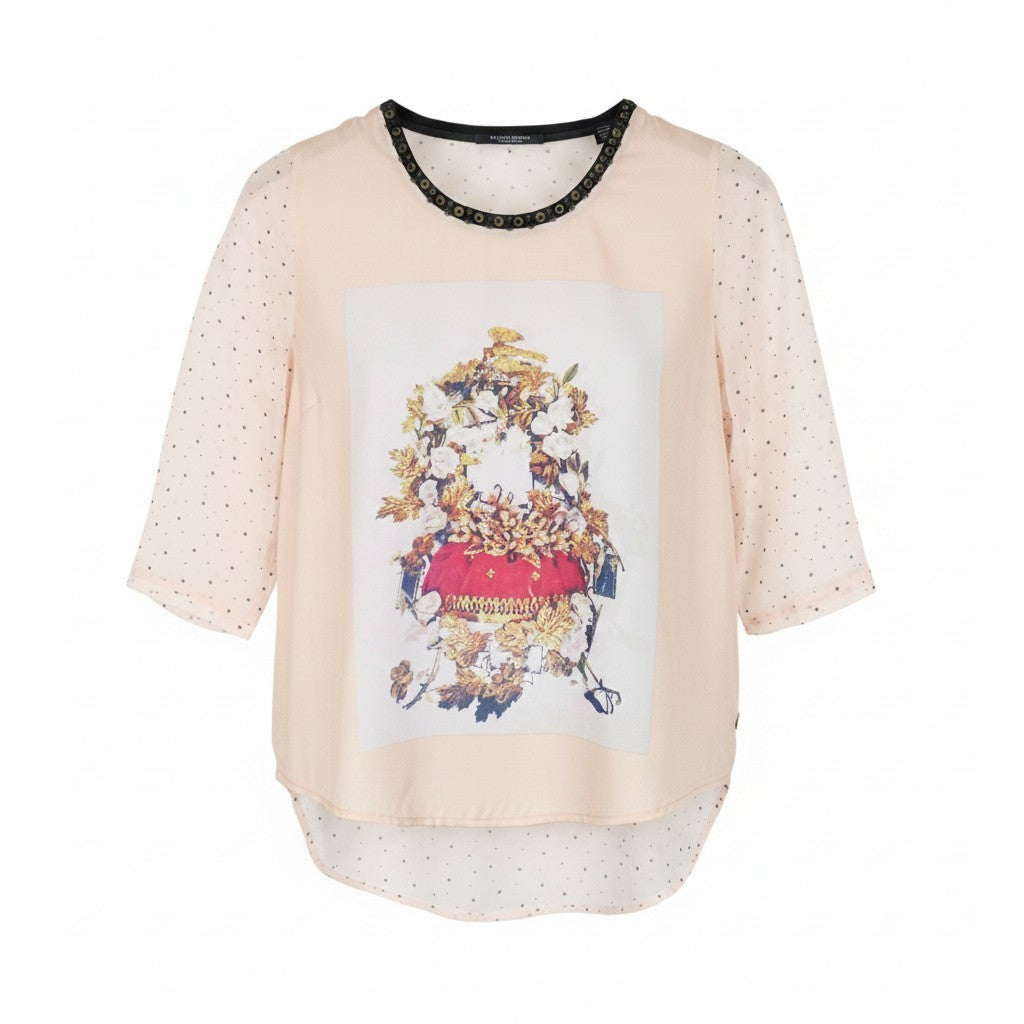 Rosa Polyester-T-Shirt