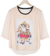 Pink Polyester T-Shirt