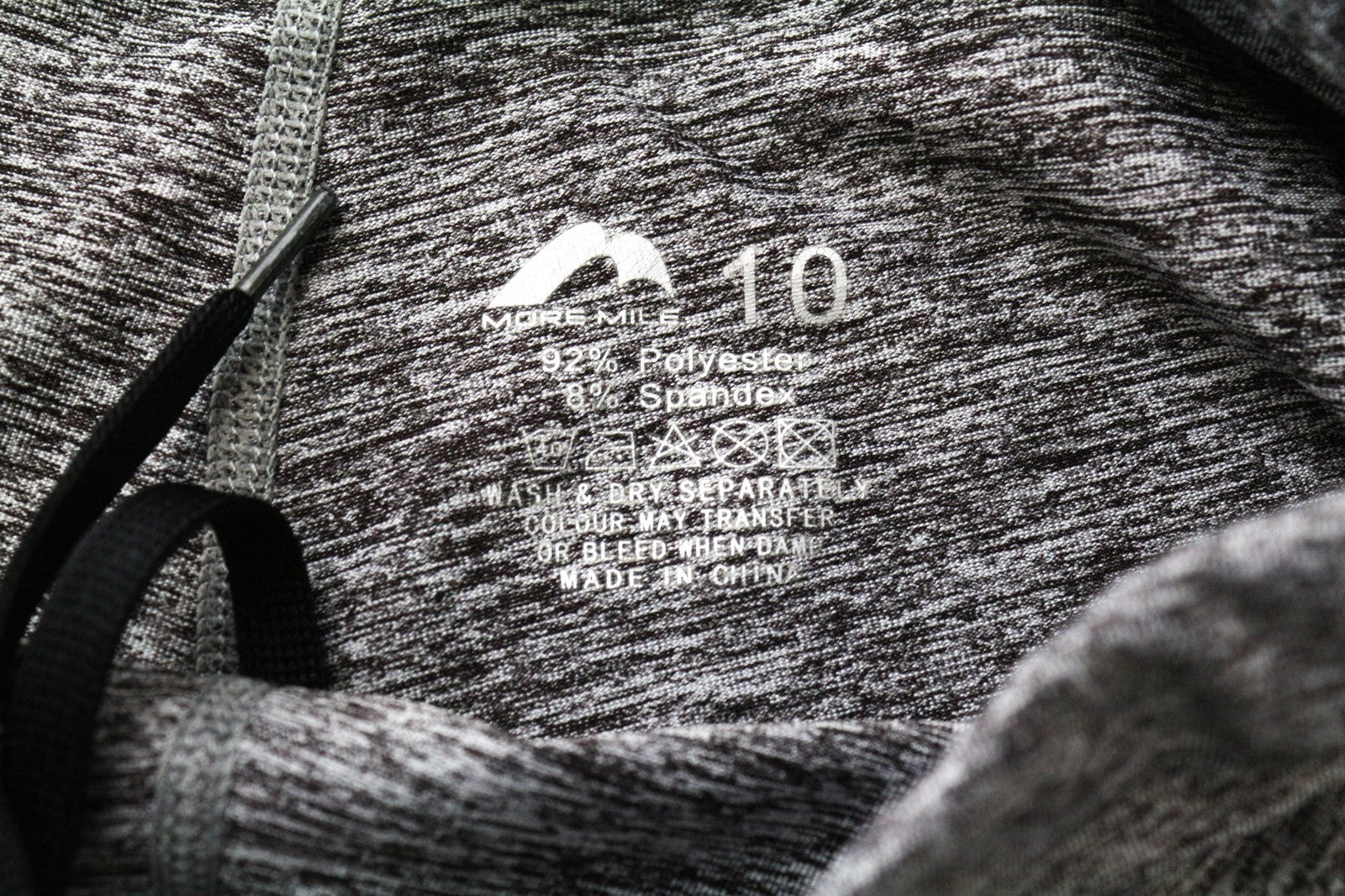 Grey Polyester Sport Leggings