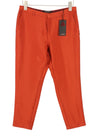 Orange Viscose Trousers